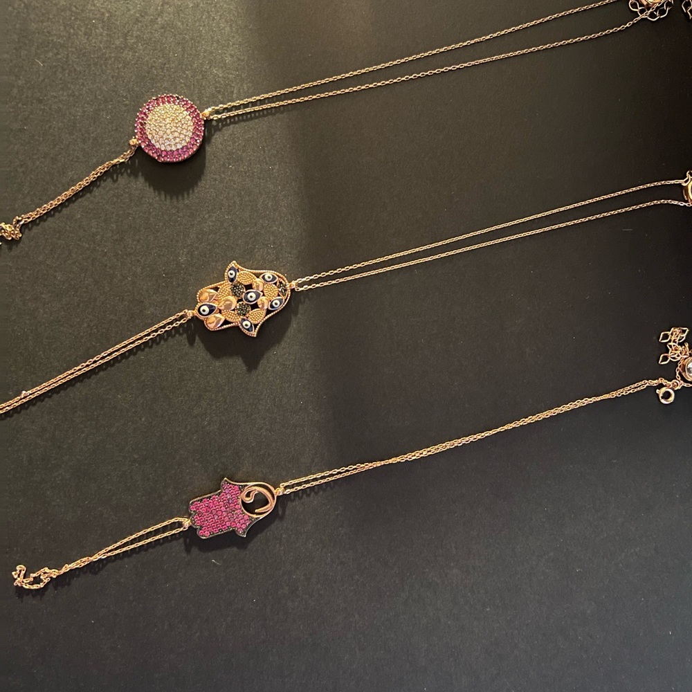 New silver bracelets